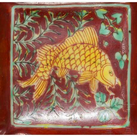 Eisenrot glasierte Schale mit Fischen, China, wohl Ende 19./Anfang 20. Jhdt. - фото 8