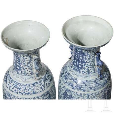 Ein Paar Porzellanvasen, China, Qing-Dynastie, 19. Jhdt. - Foto 3