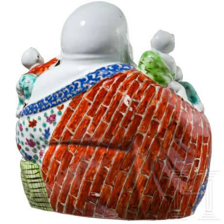 Lachender Buddha und Foo-Hund (Löwe), China, Jiangxi-Provinz, Republikzeit - Foto 5
