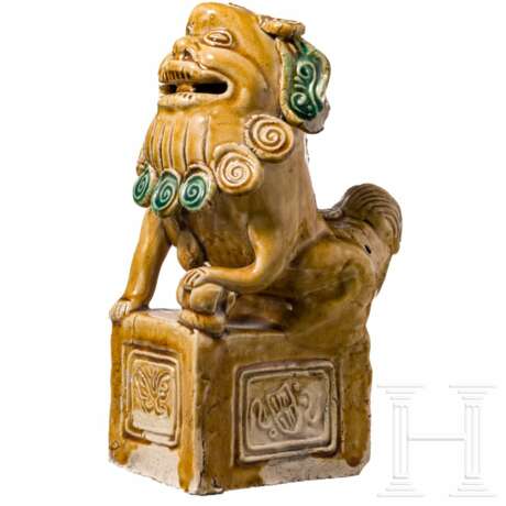 Lachender Buddha und Foo-Hund (Löwe), China, Jiangxi-Provinz, Republikzeit - Foto 8