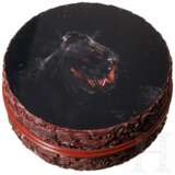 Rotlack-Dose mit Drachen, China, Qing-Dynastie, um 1900 - photo 5