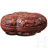 Vierpassige Rotlack-Dose "Han Xiangzi", China, um 1900 - photo 2