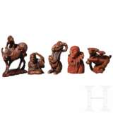 Neun Netsuke, Japan/China, um 1900 - Foto 6
