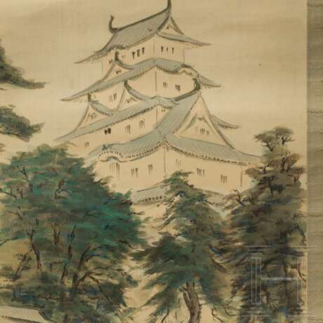Rollbild mit Darstellung der Nagoya-Burg, Japan, 20. Jhdt. - photo 3