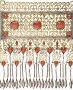 Orient. Großes silbernes Pektoral-Ornament, Teke, Turkmenistan, um 1900