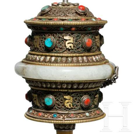 Gebetsmühle, Tibet, um 1900 - photo 3