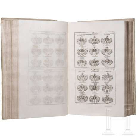 Siebmacher, Johann: Das grosse und vollständige anfangs Siebmacherische, hernacher fürstische und helmerische, nun aber Weigelische Wappen-Buch in sechs Theilen, Nürnberg 1734 - Foto 10