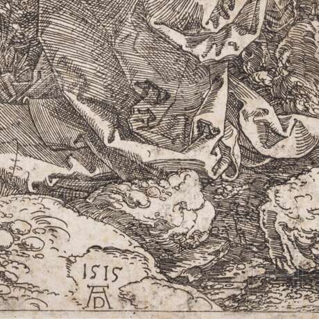 Albrecht Dürer (1471 - 1528), "Christus am Ölberg", Holzschnitt, 16./17. Jhdt. - photo 3