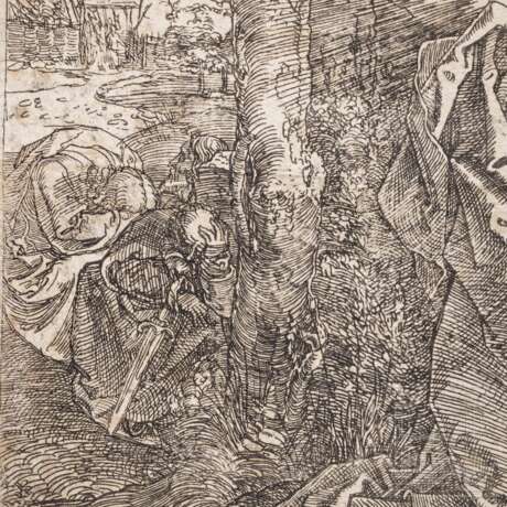 Albrecht Dürer (1471 - 1528), "Christus am Ölberg", Holzschnitt, 16./17. Jhdt. - photo 4