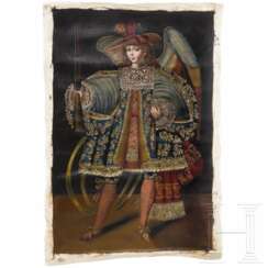 Erzengel Michael im Stil der Cusco-Schule, Mexiko, 20. Jhdt.
