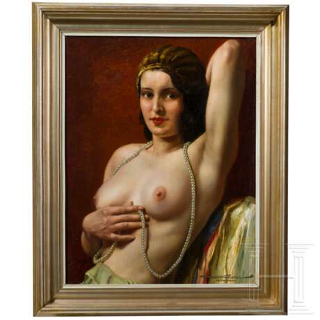 Hans Hassenteufel (1887 - 1943), Akt mit Perlenkette, München, 1. Hälfte 20. Jhdt. - photo 1