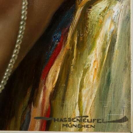 Hans Hassenteufel (1887 - 1943), Akt mit Perlenkette, München, 1. Hälfte 20. Jhdt. - photo 2