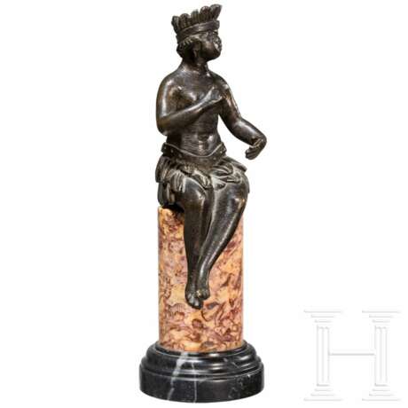 Allegorische Bronzefigur "Amerika", Flandern/Niederlande, 17./18. Jhdt. - photo 2
