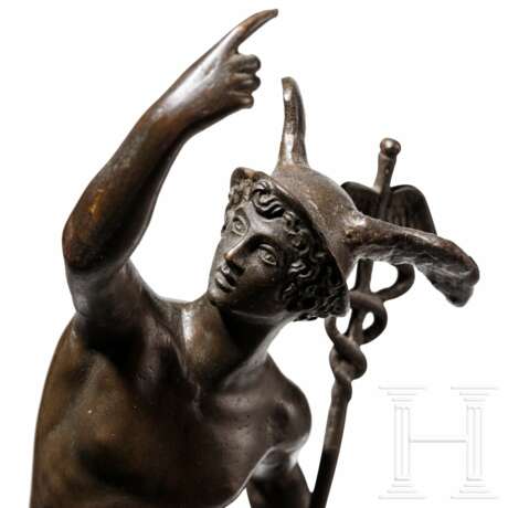 Bronzefigur des Hermes als Götterbote nach Giambologna, spätes 19. Jhdt. - photo 3