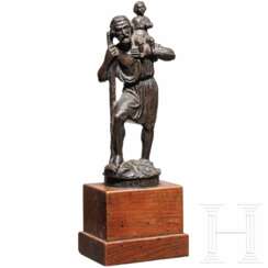 Max Hermann Fritz (1873 - 1948) - Hl. Christophorus aus Bronze, deutsch, 20. Jhdt.