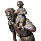 Max Hermann Fritz (1873 - 1948) - Hl. Christophorus aus Bronze, deutsch, 20. Jhdt. - photo 3