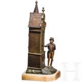 Franz Bergmann (1861 - 1936) - Bronzelampe "Das Bekenntnis", Wiener Bronze, um 1900 - photo 2