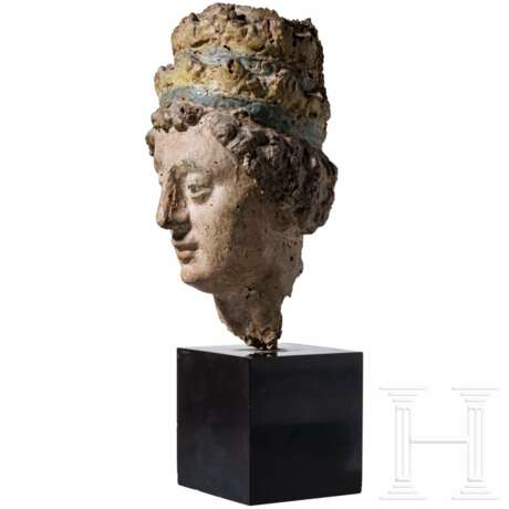 Kopf eines Heiligen (Silvester I.?), Italien, um 1500 - photo 3