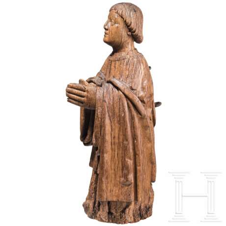 Betende Stifterfigur aus Eichenholz, Frankreich, um 1480 - Foto 2