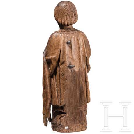 Betende Stifterfigur aus Eichenholz, Frankreich, um 1480 - Foto 3