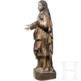 Klagende Maria aus Holz, wohl Spanien, 17. Jhdt. - photo 3