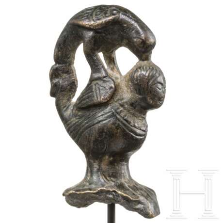 Bronzener Deckelknauf, wohl deutsch, 12./13. Jhdt. - photo 4