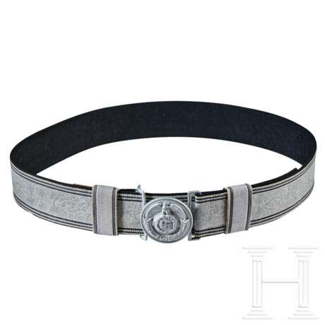 An SS Officer's Brocade Belt and Buckle - photo 2