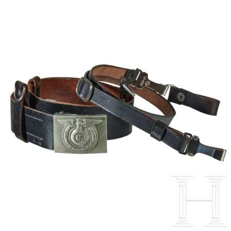 An SS Enlisted Belt, Buckle and Shoulder Strap - Foto 1