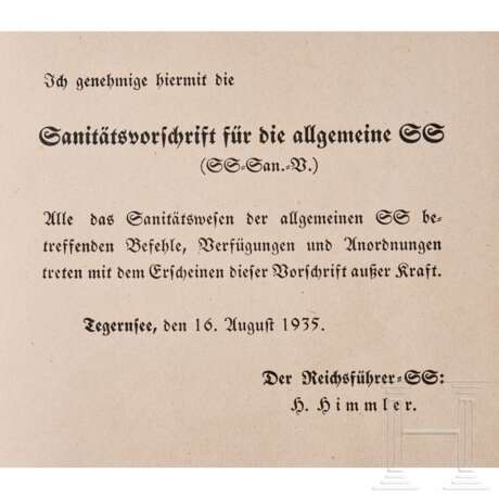 An SS Medical Corps Regulations Book - photo 5