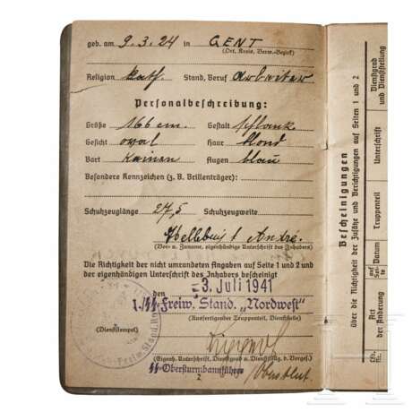 A Small Collection of Waffen SS Soldbuch - photo 10