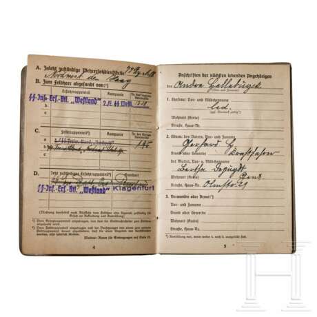 A Small Collection of Waffen SS Soldbuch - photo 11