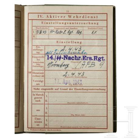 A Small Collection of Waffen SS Wehrpass - Foto 13
