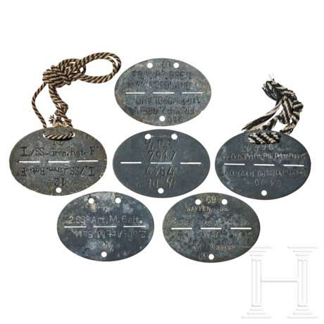 A Small Collection of Waffen SS Identity Discs - photo 1
