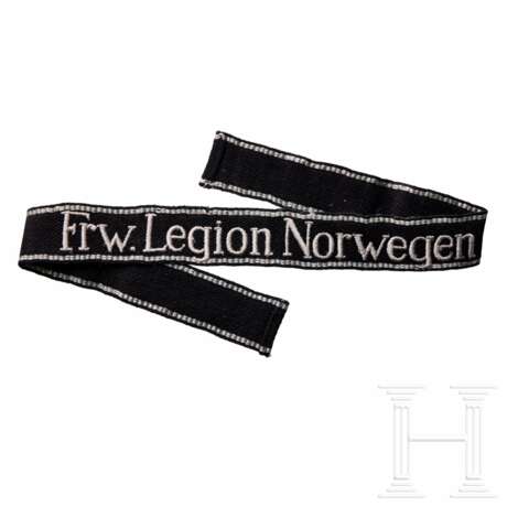 A Cufftitle for Norwegian SS & Police Attached to Freiwilligen Legion Norwegen of the Border Police, Enlisted - Foto 1