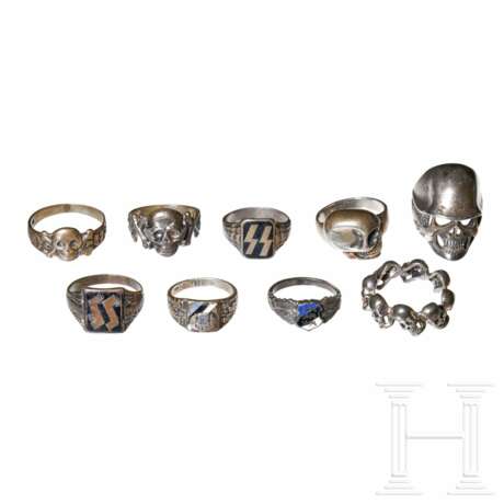 A Small Collection of SS Canteen Rings - Foto 1