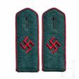 A Pair of Shoulder Straps for Schutzmannschaft Feuerschutz (Schuma) - Maintenant aux enchères