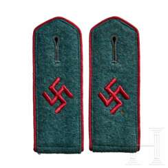 A Pair of Shoulder Straps for Schutzmannschaft Feuerschutz (Schuma)