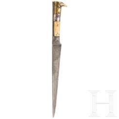 Choora mit älterer, geschnittener persischer Wootz-Klinge, Afghanistan, frühres 20. Jhdt.