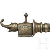 Tabar (Streitaxt) mit Bronzeschaft, Südindien, um 1800 - Foto 5