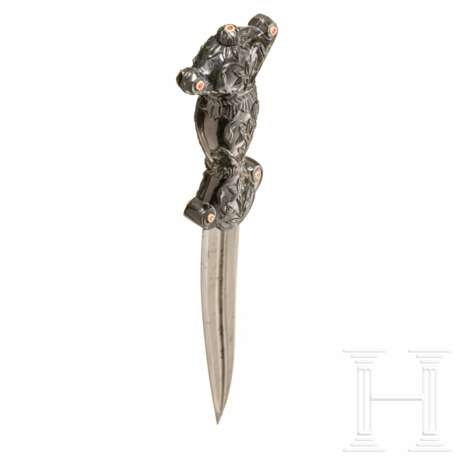 Dolch mit schwerem Griff aus schwarzer Jade, Nordindien, 20. Jhdt. - photo 4