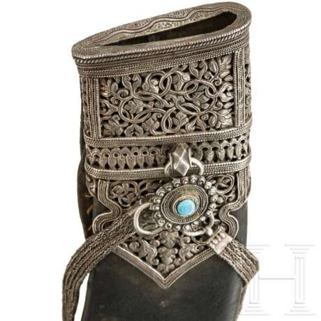 Schwerer Kukri mit reich verzierter Scheide, Nepal, um 1900 - photo 4