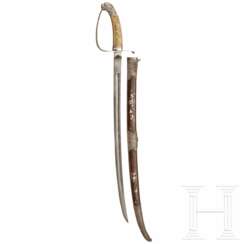 Silbermontierter Säbel, Vietnam, 19. Jhdt.