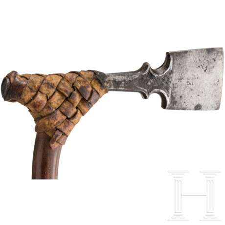 Seltene Axt mit Hirschhorngriff (Pata Minang), Indonesien, 19. Jhdt. - Foto 3
