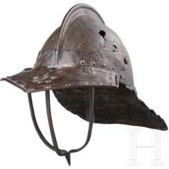 Pikenierhelm mit Spangenvisier, England oder Flandern, um 1640