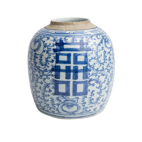 Blau-weisse Vase. CHINA. - Foto 1