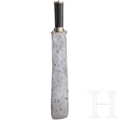 Silbermontiertes Vorlegemesser mit Griff aus Steinbockhorn, süddeutsch, 16. Jhdt. - photo 5