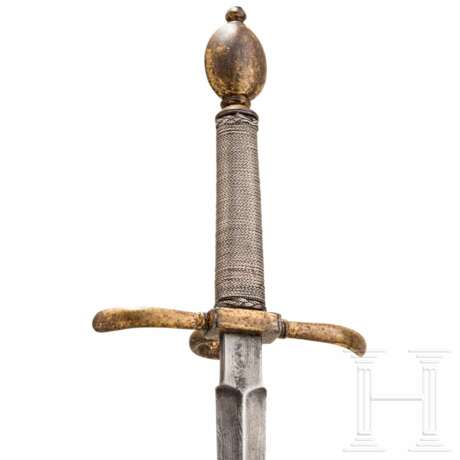 Kleiner vergoldeter Linkhanddolch, deutsch, wohl Sachsen, um 1600 - photo 4