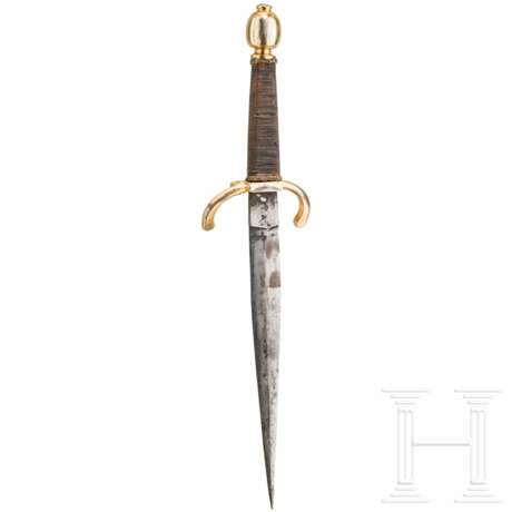 Linkhanddolch mit vergoldetem Gefäß, deutsch, um 1620 - photo 2