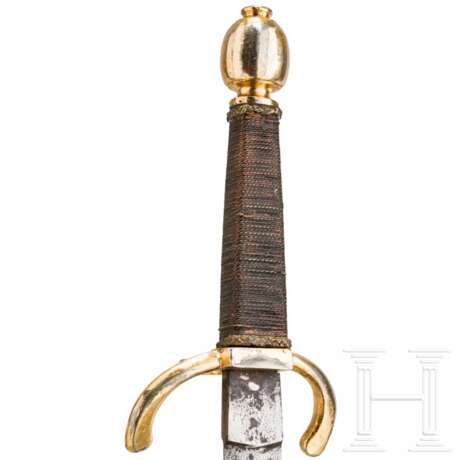 Linkhanddolch mit vergoldetem Gefäß, deutsch, um 1620 - photo 5