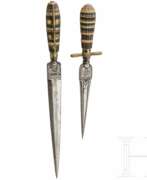 Cutlery. Zwei Dolche, Ligurien, Italien, um 1800